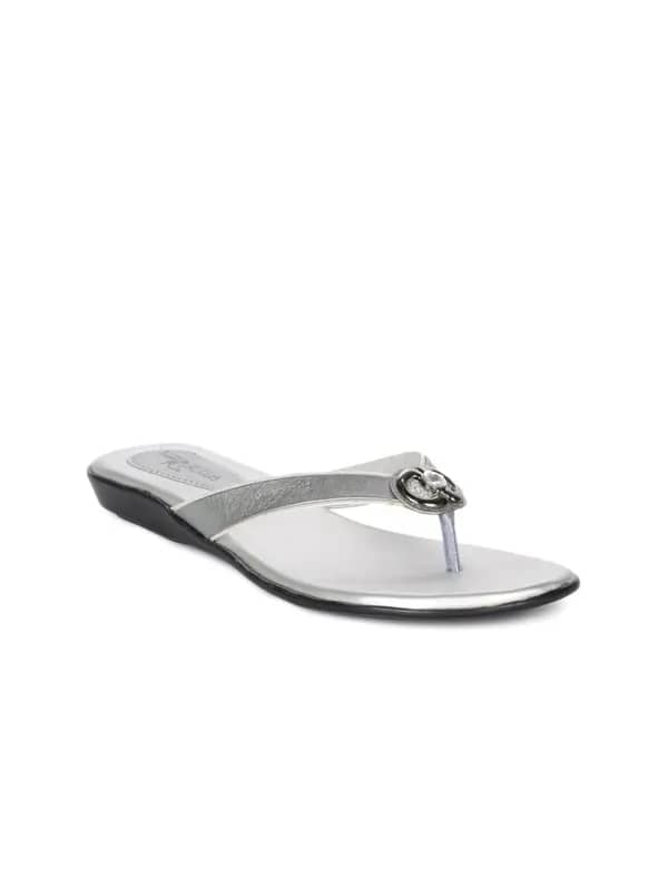 Portia Women Silver Flats