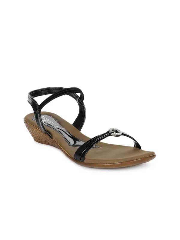 Portia Women Black & Brown Sandals