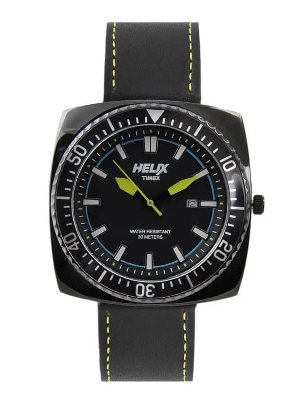 Helix Men Black Dial Watch