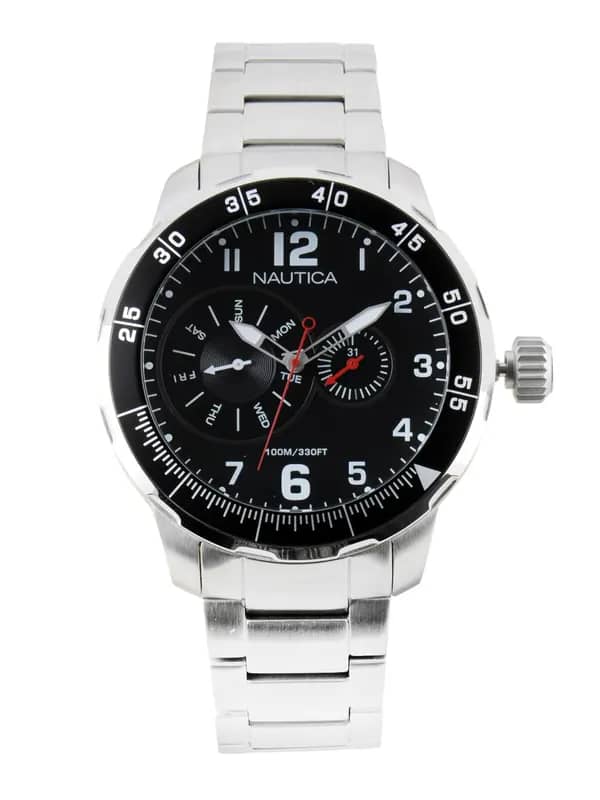 Nautica Men Black Dial Chronograph Watch
