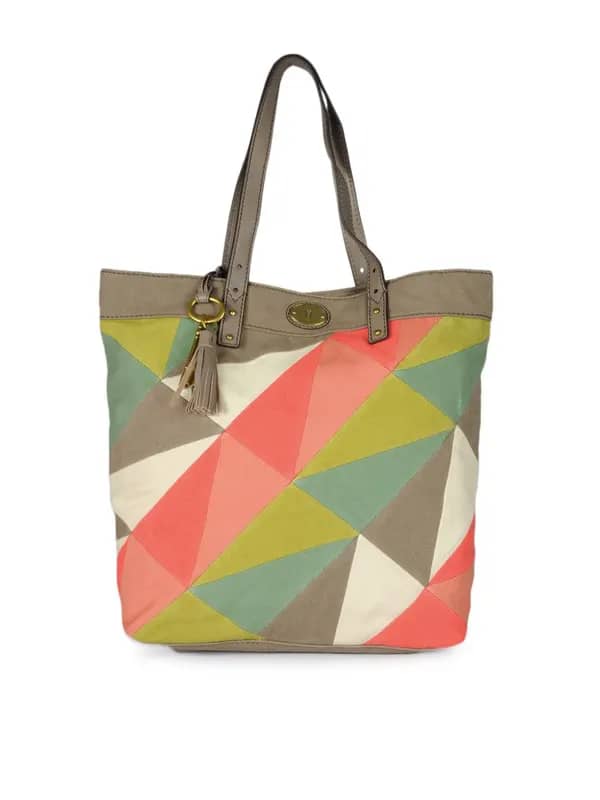 Fossil Women Multi Coloured Jules Tote Handbag