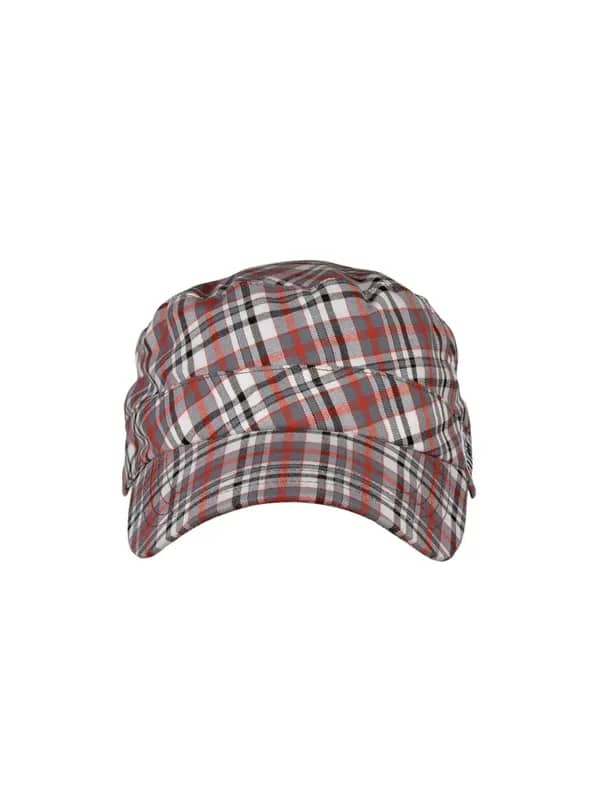 Wrangler Men Red Check Cap