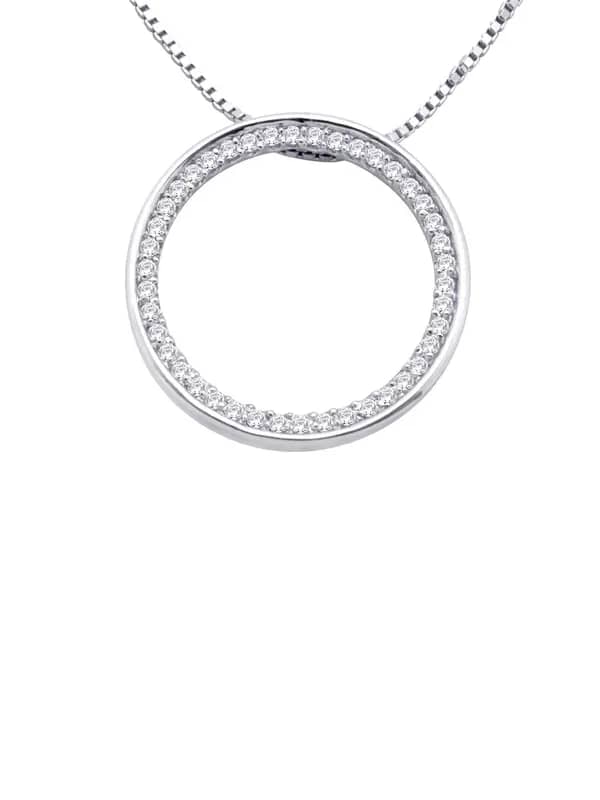 Lucera Women Silver Pendant with Chain