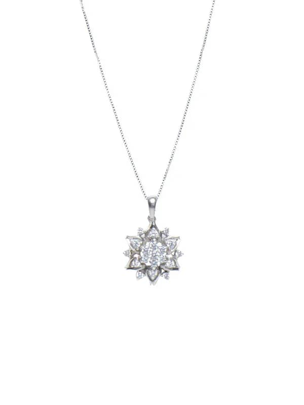 Lucera Women Silver Pendant with Chain