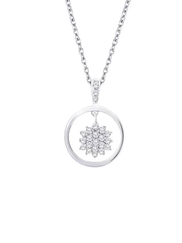 Lucera Women Silver Pendant with Chain