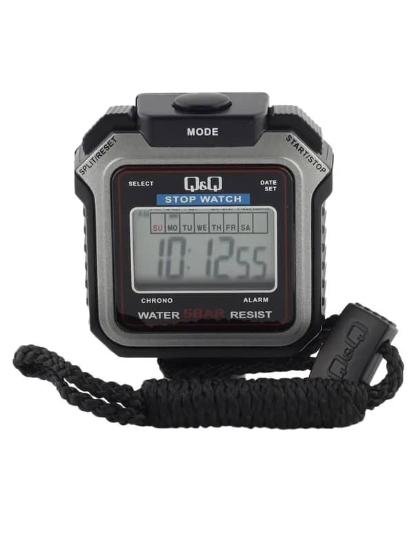 Q&Q Unisex Black Digital Stop Watch