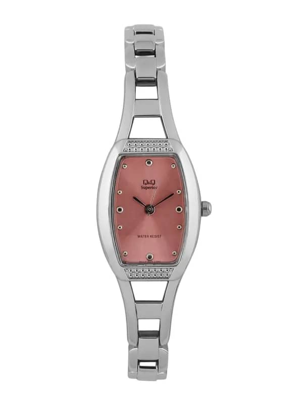 Q&Q Women Pink Dial Watch S073-803Y