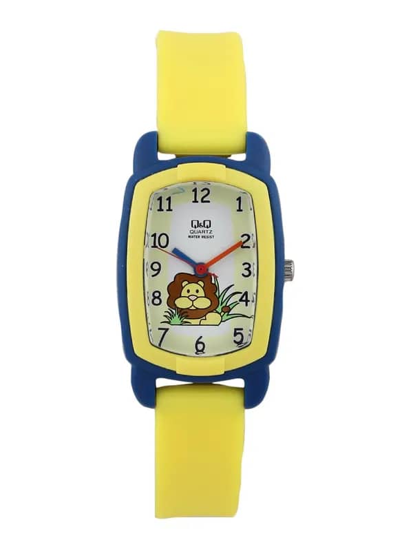 Q&Q Kids Unisex Yellow Dial Analog Watch