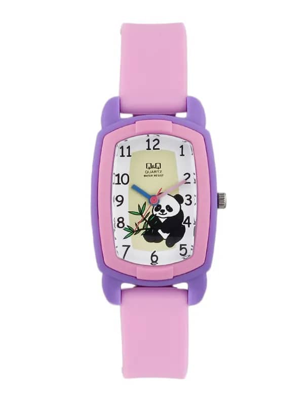 Q&Q Kids Girls White Dial Analog Watch
