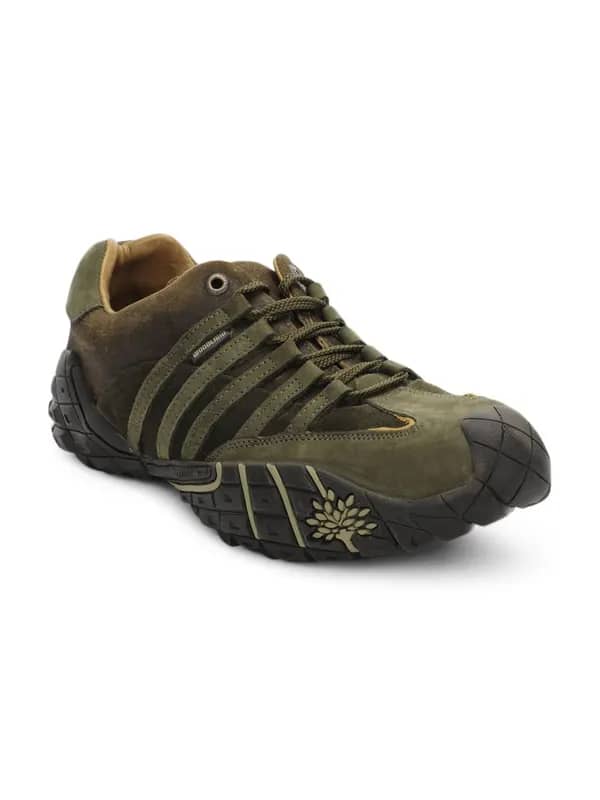 Woodland Men Olive Green Shoes