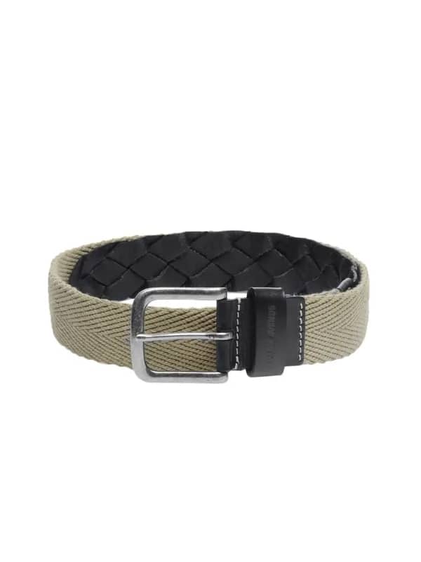 Park Avenue Men Beige & Black Belt