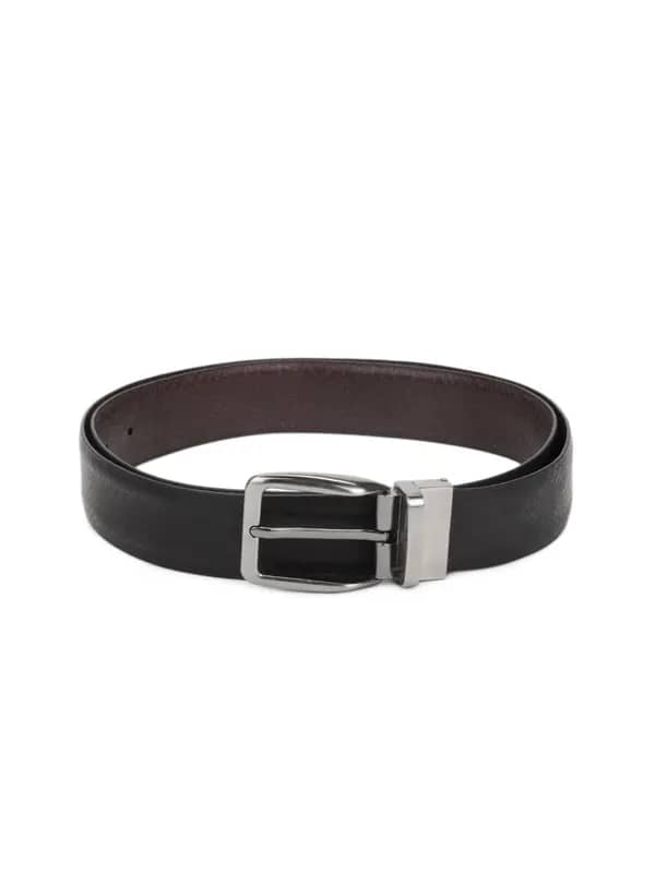 Raymond Men Black & Brown Reversible Leather Belt