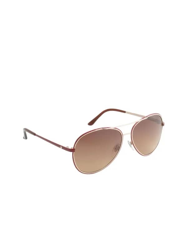 Louis Philippe Men Maroon Sunglasses