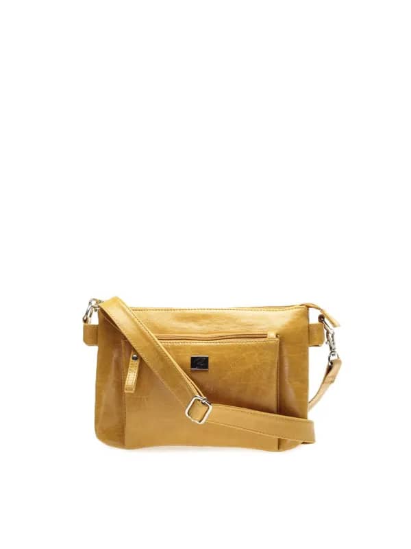 Nyk Women Mustard Biker Sling Bag