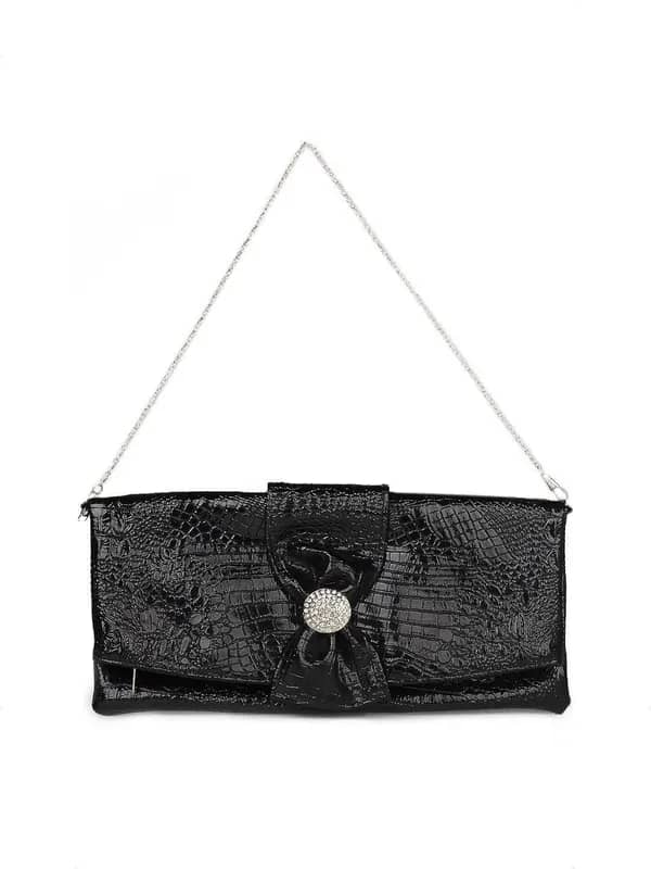 Mod'acc Women Black Clutch