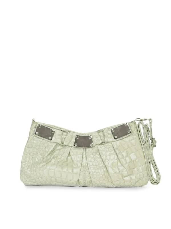 Mod'acc Women Light Green Clutch