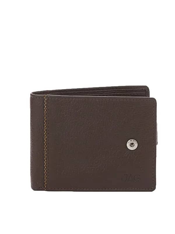 JAG Men Chocolate Brown Leather Wallet