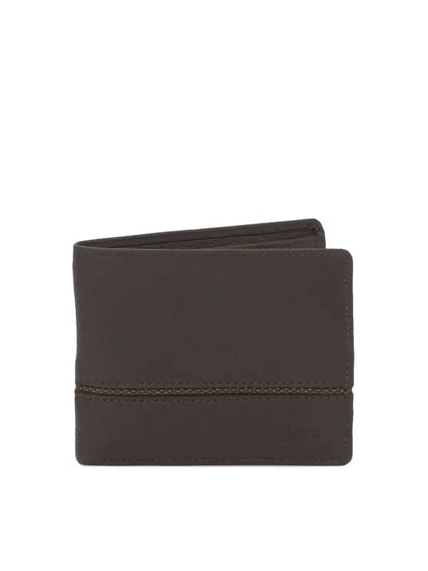 JAG Men Chocolate Brown Leather Wallet