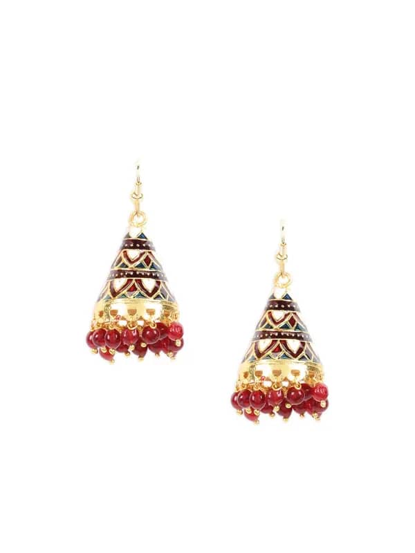 Adrika White Earrings