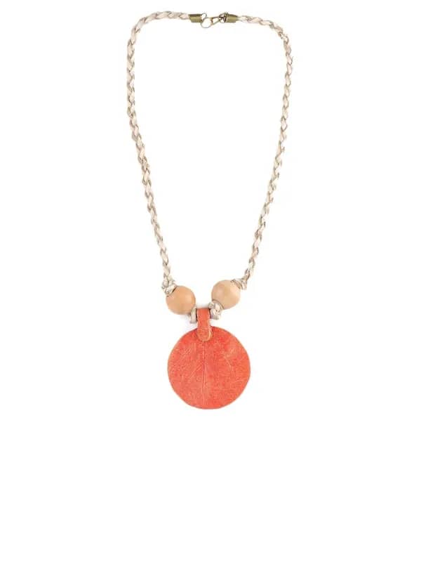 Fabindia Orange Necklace