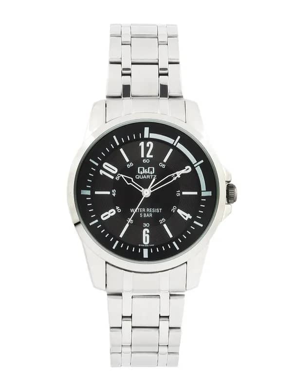 Q&Q Men Black Dial Analogue Watch Q708J205Y