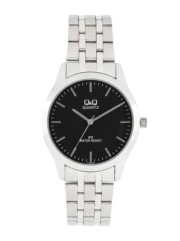 Q&Q Men Black Dial Analogue Watch C152J202Y