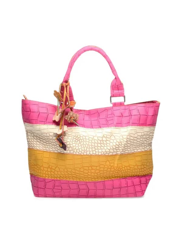 Kiara Women Pink & Yellow Handbag
