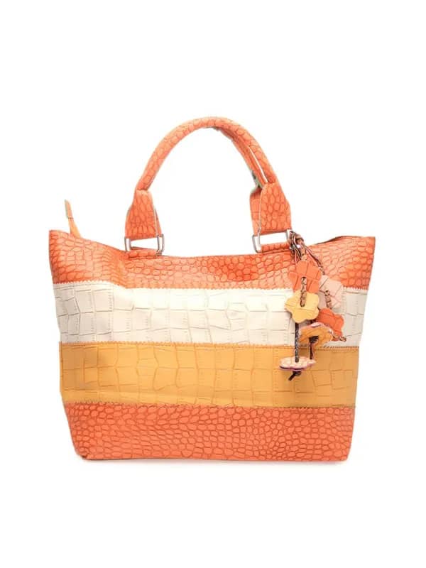 Kiara Women Yellow & Orange Handbag