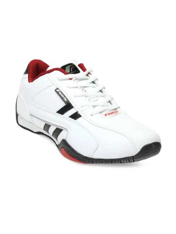 F Sports Men White Velocity Sports Shoes