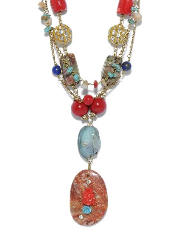 Ivory Tag Women Radical Being Multicolour Necklace