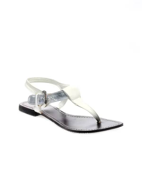 Rocia Women White & Silver Sandals