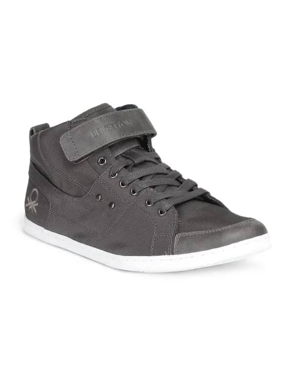 United Colors Of Benetton Men Grey Shoes