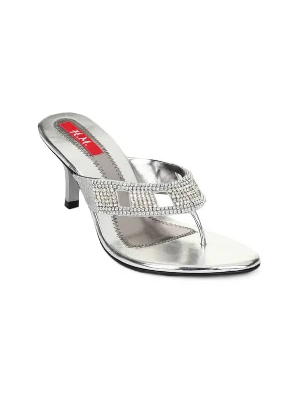 HM Women Silver Heels