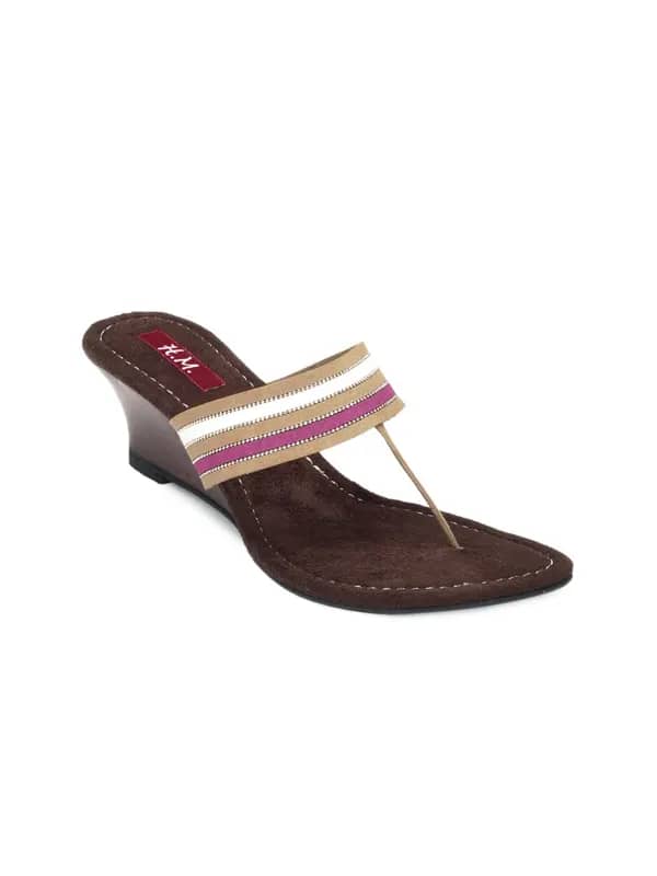 HM Women Brown Wedges