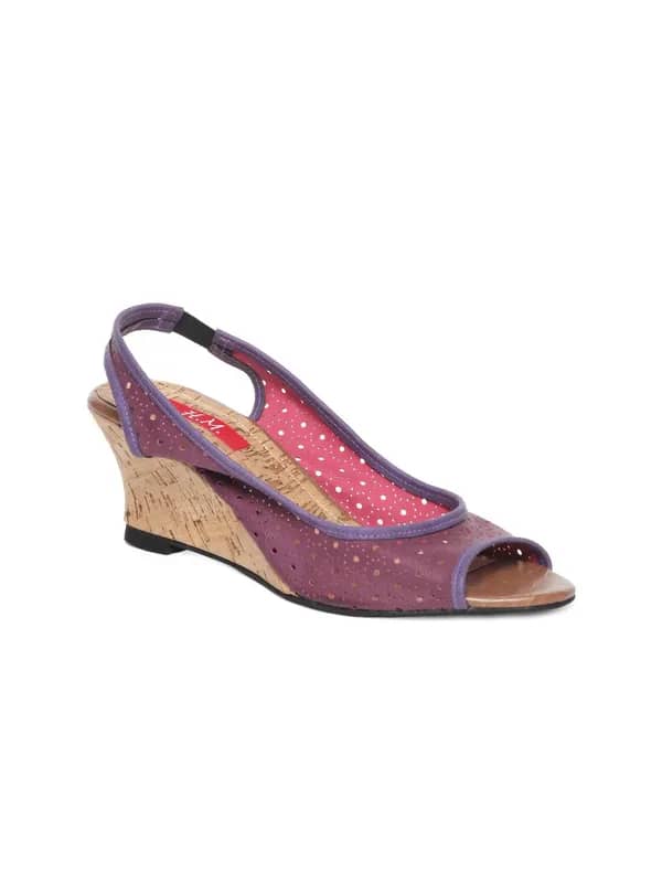 HM Women Purple Wedges