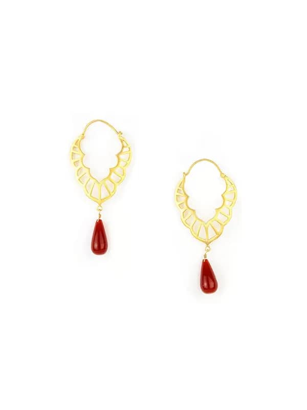 Rreverie Golden Earrings