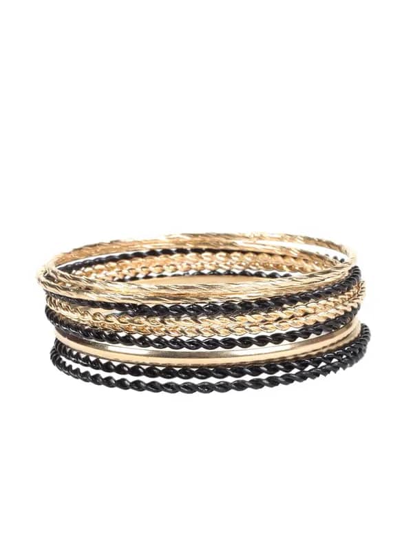 ToniQ Women Black Bangles
