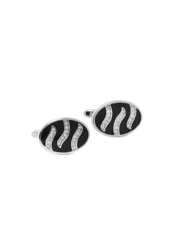 Hakashi Men Black Cufflinks