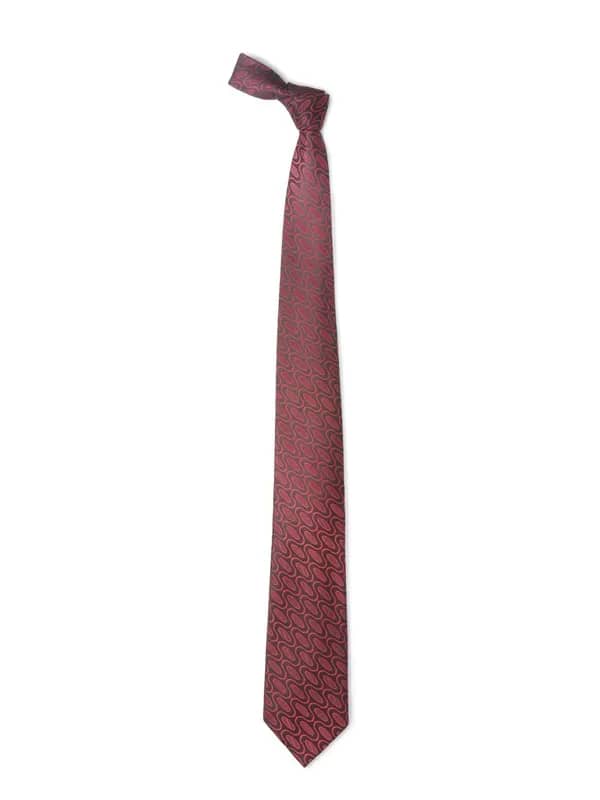 Hakashi Men Black & Maroon Tie