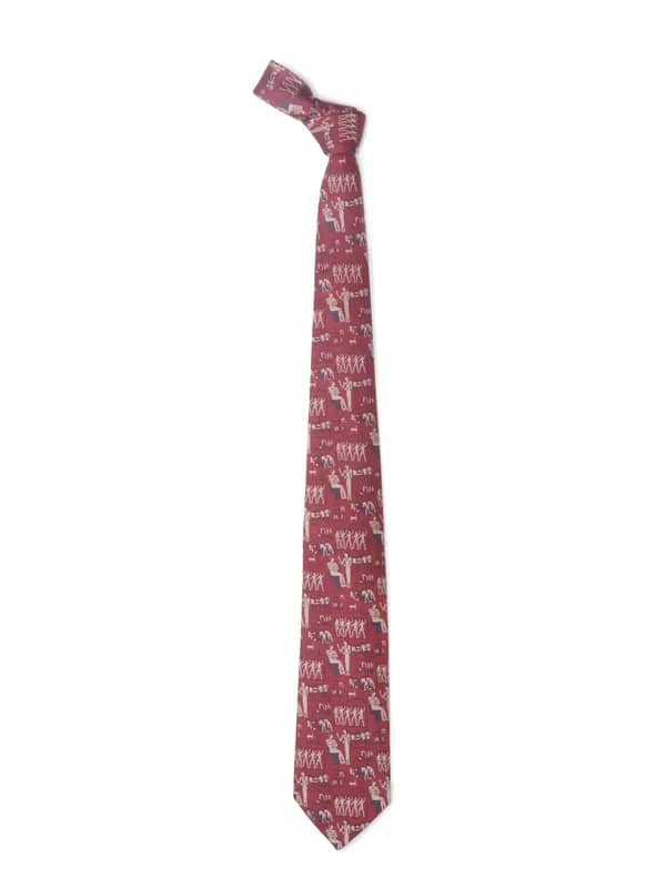 Hakashi Men Maroon Silk Tie