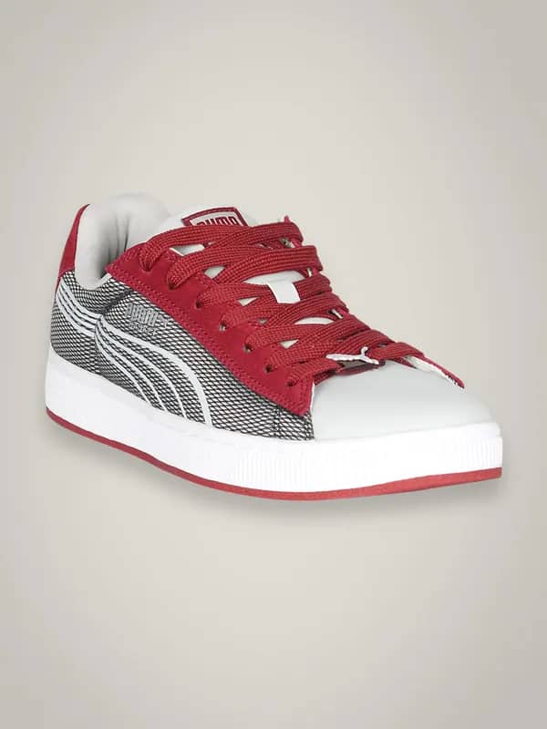 Puma Men's Basket Team Mesh Grey Shoe