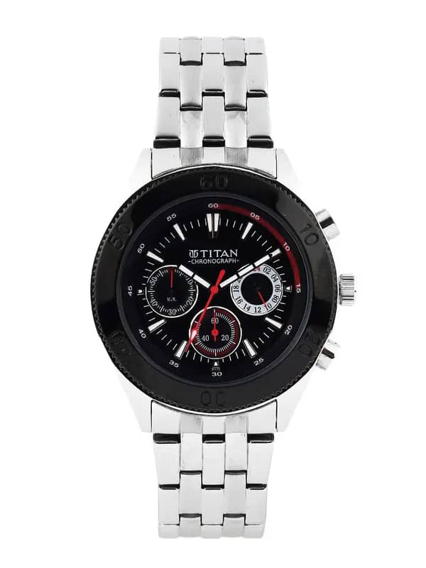Titan Men Black Dial Watch