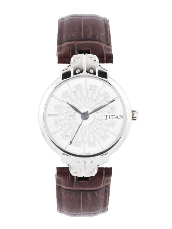 Titan Men White Dial Watch