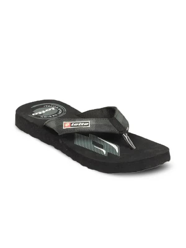 Lotto Men's Bavarian Black Flip Flop