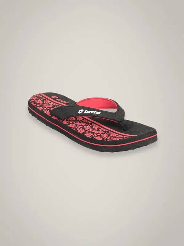 Lotto Women's Flora Black Red Flip Flop