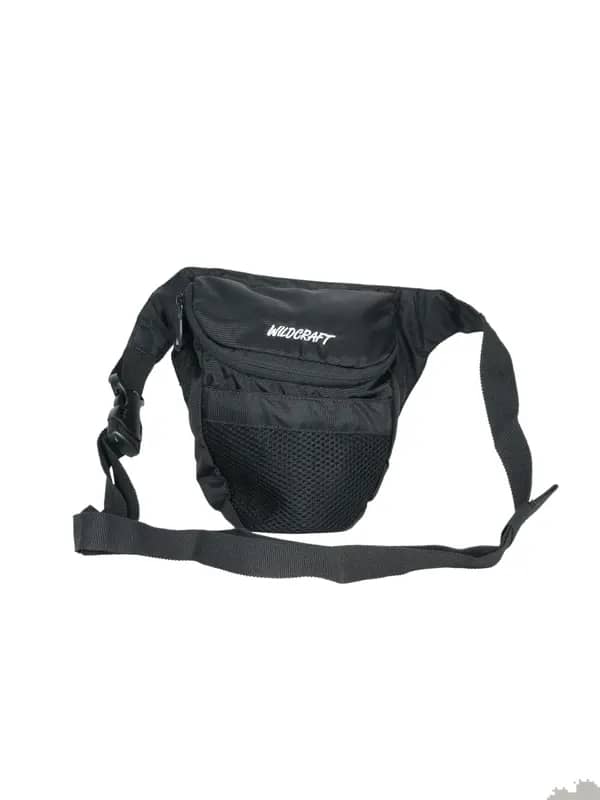 Wildcraft Unisex Black Waist Pouch