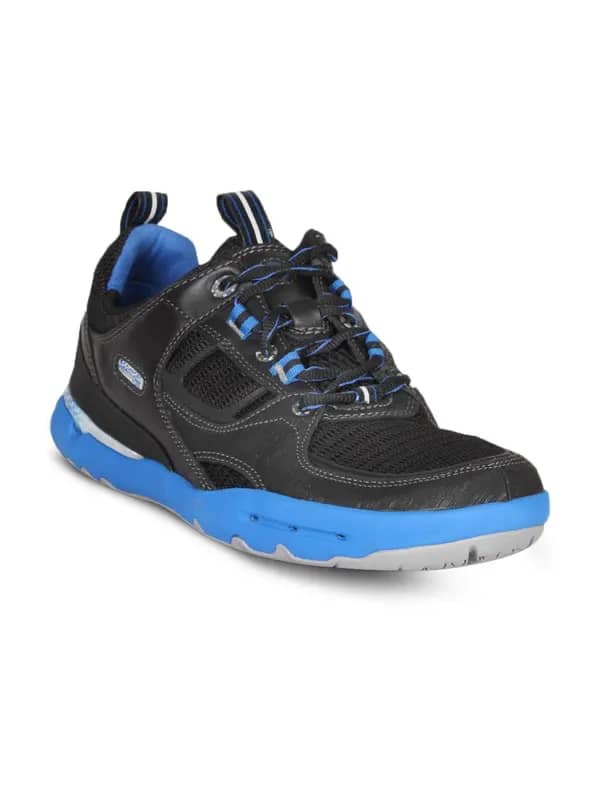 Rockport Men's Hydro Sail Black Grey Blue Shoe