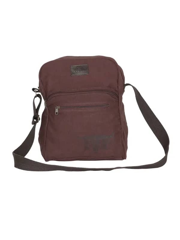 Wrangler Men Brown Canvas Bag