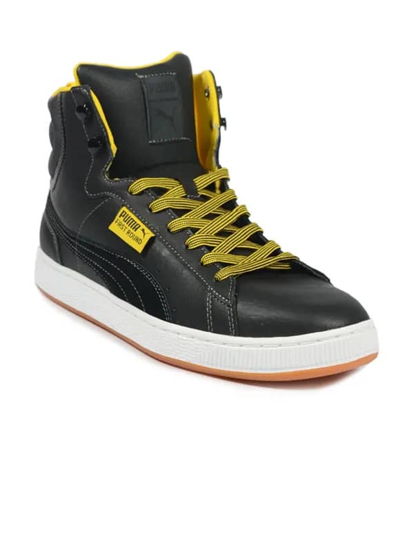 Puma Men's First Round Takeahike Black Yellow Shoe