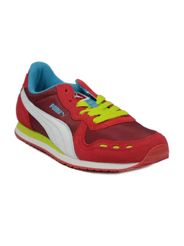 Puma Men's Cabana Racer II Red Burgundy White Shoe